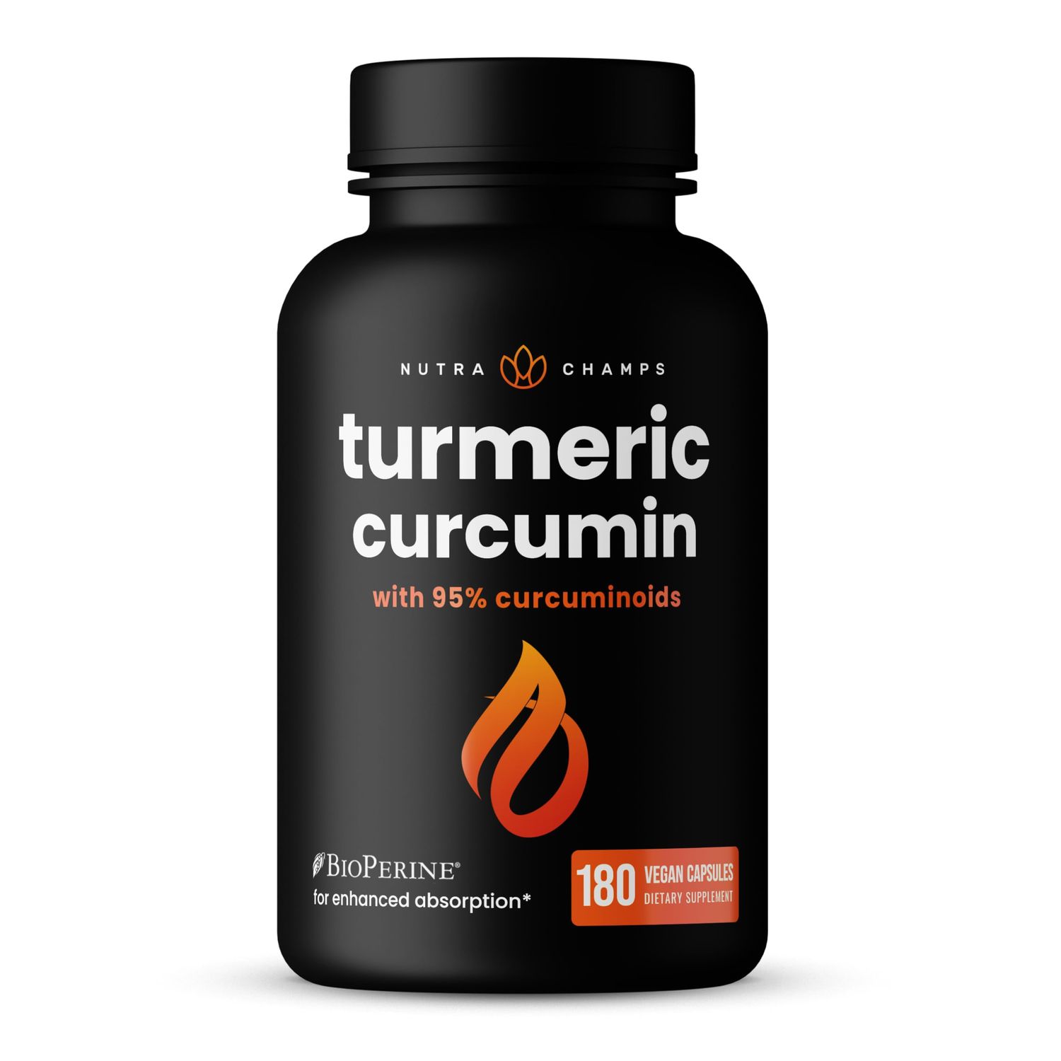 Turmeric Curcumin with Black Pepper Extract 1500mg | 95% Curcuminoids Extra Strength Turmeric Supplement for Joint Health, Brain, Heart &amp; Immune Support | Vegan &amp; Non-GMO | 180 Turmeric Capsules