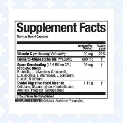 Arthur Andrew Medical, Syntol, 3-in-1 Formula with Probiotics, Prebiotic Fiber &amp; Yeast Cleansing Multi-Enzymes, 90