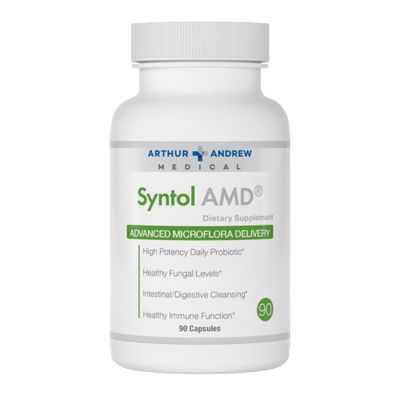 Arthur Andrew Medical, Syntol, 3-in-1 Formula with Probiotics, Prebiotic Fiber &amp; Yeast Cleansing Multi-Enzymes, 90