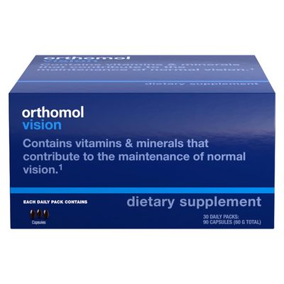 Orthomol Vision, 30-Day Supply, Comprehensive Eye Health Supplement with Micronutrients to Support Vision &amp; Eye Wellness