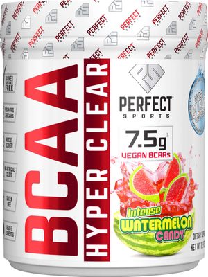 PERFECT SPORTS, BCAA Hyper Clear, 7.5G Vegan BCAAs 310G Intense Watermelon