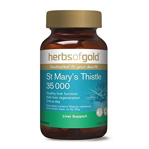 Herbs of Gold St Mary&#39;s Thistle 35000 60Tablets
