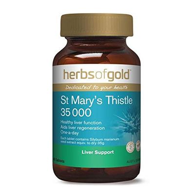 Herbs of Gold St Mary&#39;s Thistle 35000 60Tablets