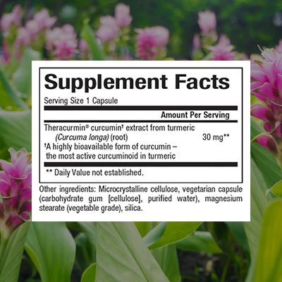Natural Factors, CurcuminRich Theracurmin, 30 mg, Formulated for Superior Absorption, 30 Count (Pack of 1)