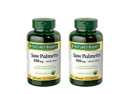 Nature&#39;s Bounty Saw Palmetto 450 mg Capsules 250 ea (Pack of 2)