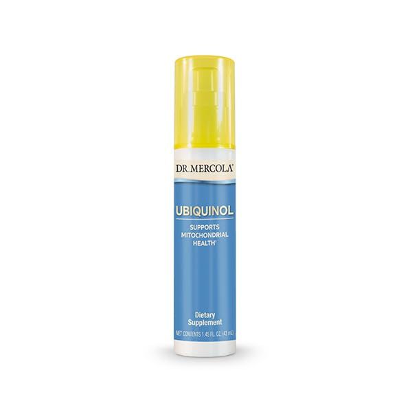 Dr. Mercola Ubiquinol Liquid Pump, 1.45 Fl. Oz. (43 mL), About 18 Servings, Dietary Supplement, Supports Mitochondrial Health, Non-GMO