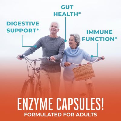 MaryRuth Organics Gluten Enzymes Capsules | Up to 2 Month Supply | Enzyme Supplement for Gut Health Support | Gluten Digestion | & Nutrient Absorption | Vegan | Gluten Free | 60 Count
