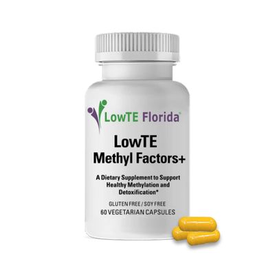 LowTE Florida Methyl Factors + - 60 Capsules I B Vitamins, Folate &amp; Riboflavin for Normal Heart, Liver &amp; Brain Function*, Energizing &amp; Mood Boosting Supplement