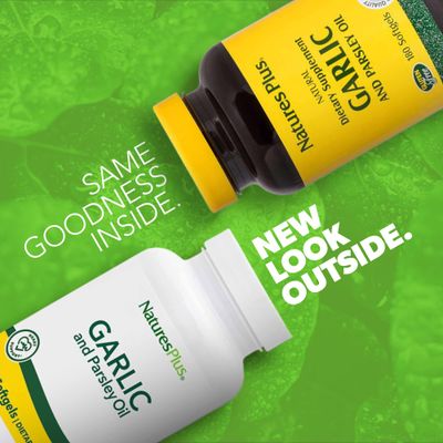 Natures Plus Garlic &amp; Parsley - Naturally Promotes Healthy Cholesterol &amp; Blood Pressure Levels - 180 Softgels (180 Servings)