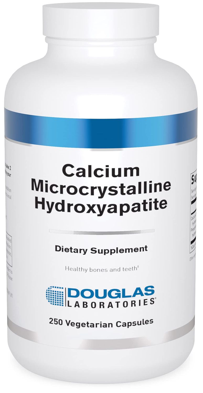 Douglas Laboratories Calcium Microcrystalline Hydroxyapatite - Teeth &amp; Bone Health Support* - with Calcium &amp; Phosphorus Micronutrients - Dietary Supplements - 250 Vegetarian Capsules