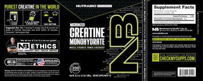 NutraBio Pure Creatine Monohydrate Powder Supplement, Unflavored, (1000 g) - Supports Bulk Muscle Energy, Recovery, and Strength - HPLC Tested Pure Grade Creatine Powder Supplement for Men and Women