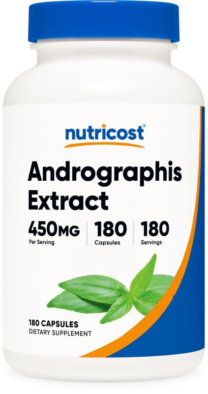 Nutricost Andrographis Extract 450mg, 180 Vegetarian Capsules - Non-GMO &amp; Gluten Free