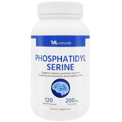 ML Naturals Phosphatidyl Serine 200 mg 120 Vegetable Capsules. Supports Memory &amp; Brain Function
