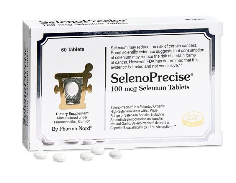 SelenoPrecise | World&#39;s Only Pharmaceutical-Grade Organic Selenium Supplement | Guaranteed 88.7% Absorption | Thyroid Support, Immune System, Prostate Protection &amp; Heart Health | Selenium 100 mcg tabs