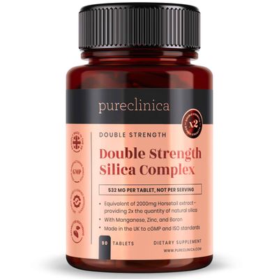 Double Strength Silica Complex - 3 month supply! (2000mg Horsetail Extract x 90 Tablets)