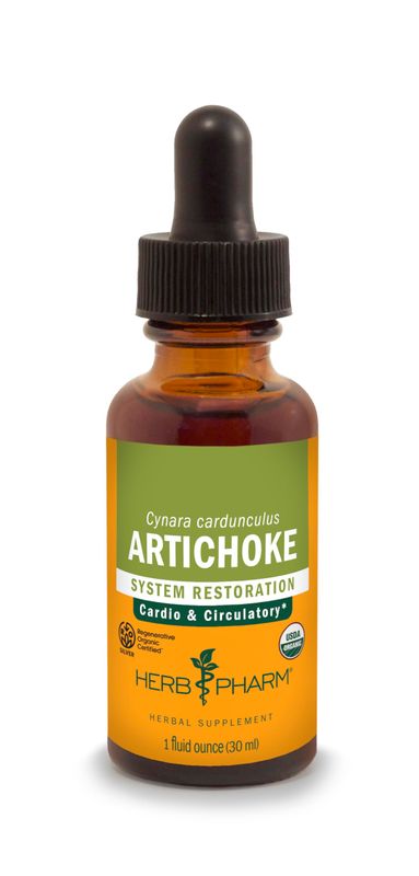 Herb Pharm Certified Organic Artichoke Liquid Extract for Cardiovascular and Circulatory Support - 1 Ounce