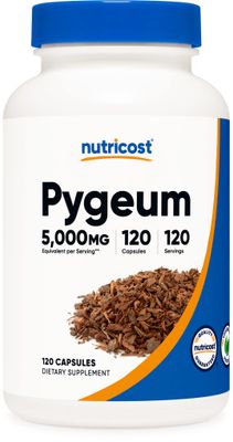 Nutricost Pygeum 5000mg, 120 Capsules - Veggie Capsules, Non-GMO, Gluten Free, Vegetarian Friendly