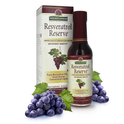 Nature&#39;s Answer Alcohol-Free Resveratrol Reserve 5oz Concentrated Liquid | Packed with Antioxidants | Promotes Overall Well-Being | Immune System Support | Single Count