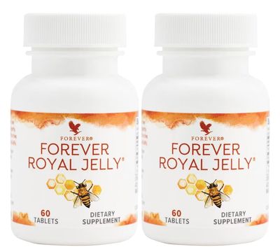 Forever Living Forever Royal Jelly - Nature&#39;s Royal Secret - Vegetarian-Friendly &amp; Gluten-Free Supplement for Energy, Wellness &amp; Vitality - 2 Bottles