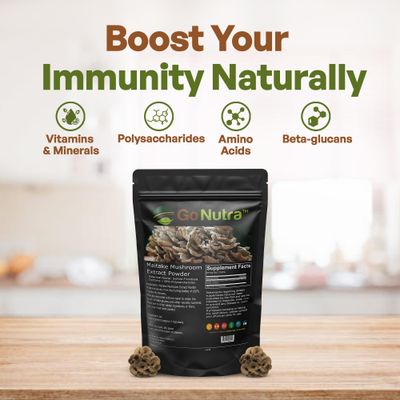 Maitake Mushroom Extract Powder 8 oz | 10:1 Extract Strength | Mushroom Supplement 30% Polysaccharides | Maitake Powder King of Mushrooms