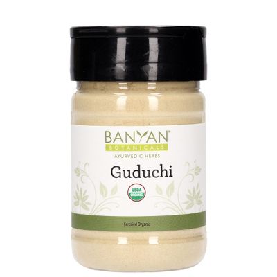 Banyan Botanicals Guduchi Powder - Organic Guduchi Stem Powder (Tinospora Cordifolia) - Supports Healthy Liver Function &amp; Healthy Immune Response* - Spice Jar - Non-GMO Sustainably Sourced Vegan