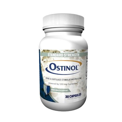 Ostinol Standard 150mg. Bone &amp; Joint Supplement. Stem Cell Activation Certified. Bio Active Protein Complex for Mild Bone Loss &amp; Mild Joint Disfunction. 30 Capsules