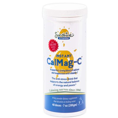 Sunshine Vitamins Instant Cal Mag C - Fast-Acting, Absorbable Calcium, Magnesium and Vitamin C - Replenishes Calcium &amp; Magnesium, Enhances Body Function &amp; Helps Prevent Depletions - Improved Sleep
