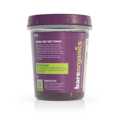 BareOrganics Noni Fruit Powder, 8 Ounce