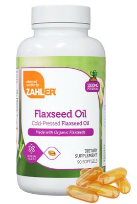 Zahler Organic Flaxseed Oil - 1000mg Softgels - Cold-Pressed Organic Flax Seed Oil - Organic Omega 3 ALA Supplement - Kosher Non-GMO Gluten Free Vegetarian-Friendly Flaxseed Supplement (90 Count)