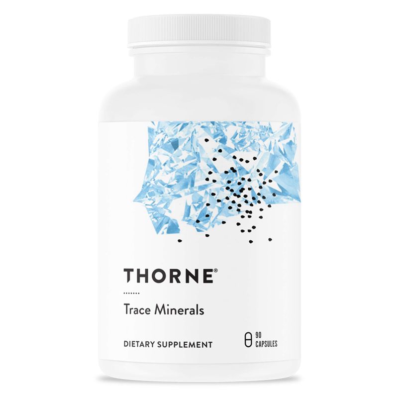 Thorne Trace Minerals - Dietary Supplement with Zinc, Boron &amp; Selenium - Chelated Forms - Comprehensive Formula - 90 Capsules