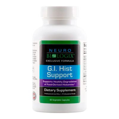 Neuro biologix GI Hist Support - Supplement for Histamine Digest, Histamine Blocker with Vitamin C, Quercetin, Porcine Kidney, Alpha Lipoic Acid, Stinging Nettle Root, and Bromelain, 60 Capsules