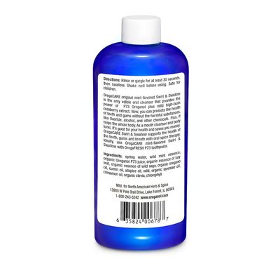 North American Herb &amp; Spice OregaCARE Swirl &amp; Swallow, Wild Mint Flavor, 8 fl. oz.