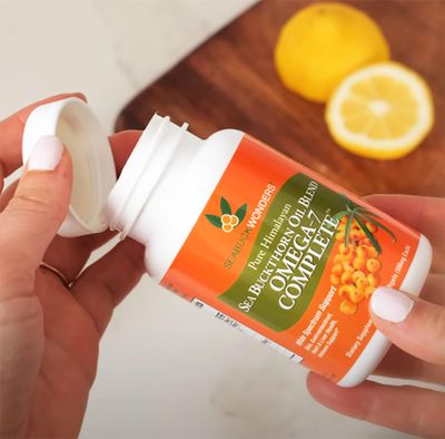 Seabuckwonders Omega-7 Complete, Made with Organic Sea Buckthorn Oil, 30 Count Softgels (500mg Each)