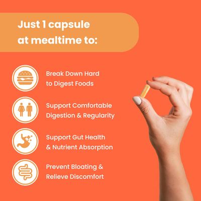 NutraChamps Digestive Enzymes with Probiotics and Prebiotics for Women &amp; Men - 180 Vegan Capsules with Bromelain for Bloating &amp; Optimal Gut Health