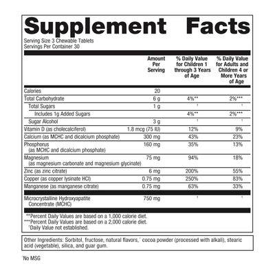 Metagenics Bone Builder Chewable - Bone Strength Supplement* - Comprehensive Mineral Support* - with Calcium, Vitamin D &amp; Magnesium - Non-GMO - Gluten-Free - 90 Tablets