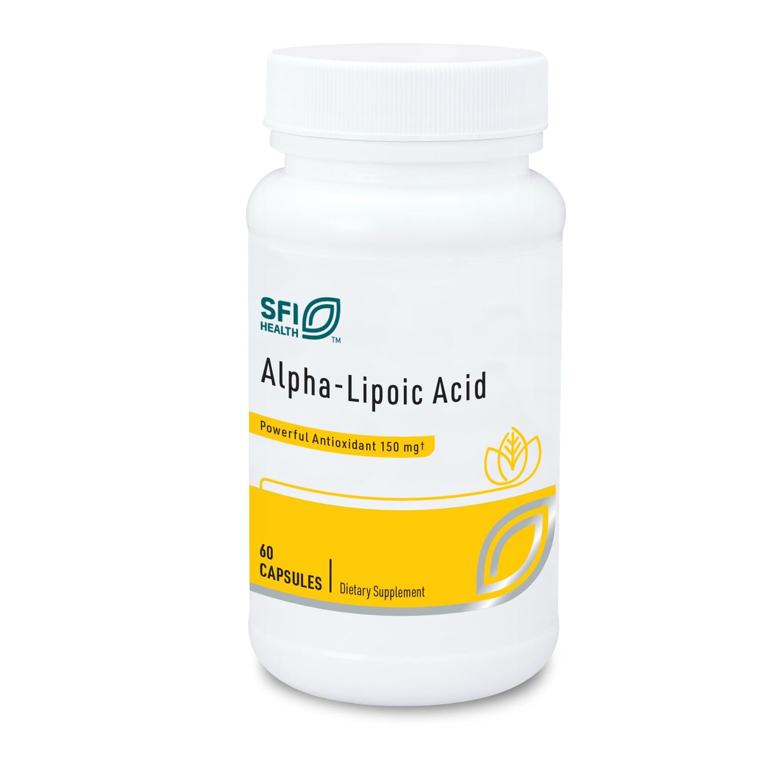 Klaire Labs Alpha-Lipoic Acid 150 Milligrams - Hypoallergenic ALA Supplement, Antioxidant &amp; Liver Support (60 Capsules)