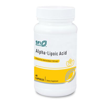 Klaire Labs Alpha-Lipoic Acid 150 Milligrams - Hypoallergenic ALA Supplement, Antioxidant &amp; Liver Support (60 Capsules)