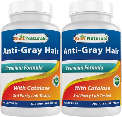 Best Naturals Anti Gray Hair Formula, 60 Count (pack of 2)