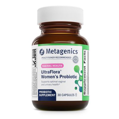 Metagenics UltraFlora Women&#39;s Probiotics for Vaginal Health - Support Microflora &amp; Urinary Comfort - with Lactobacillus rhamnosus &amp; Lactobacillus GR-1 reuteri RC-14 - Non-GMO - 30 Count