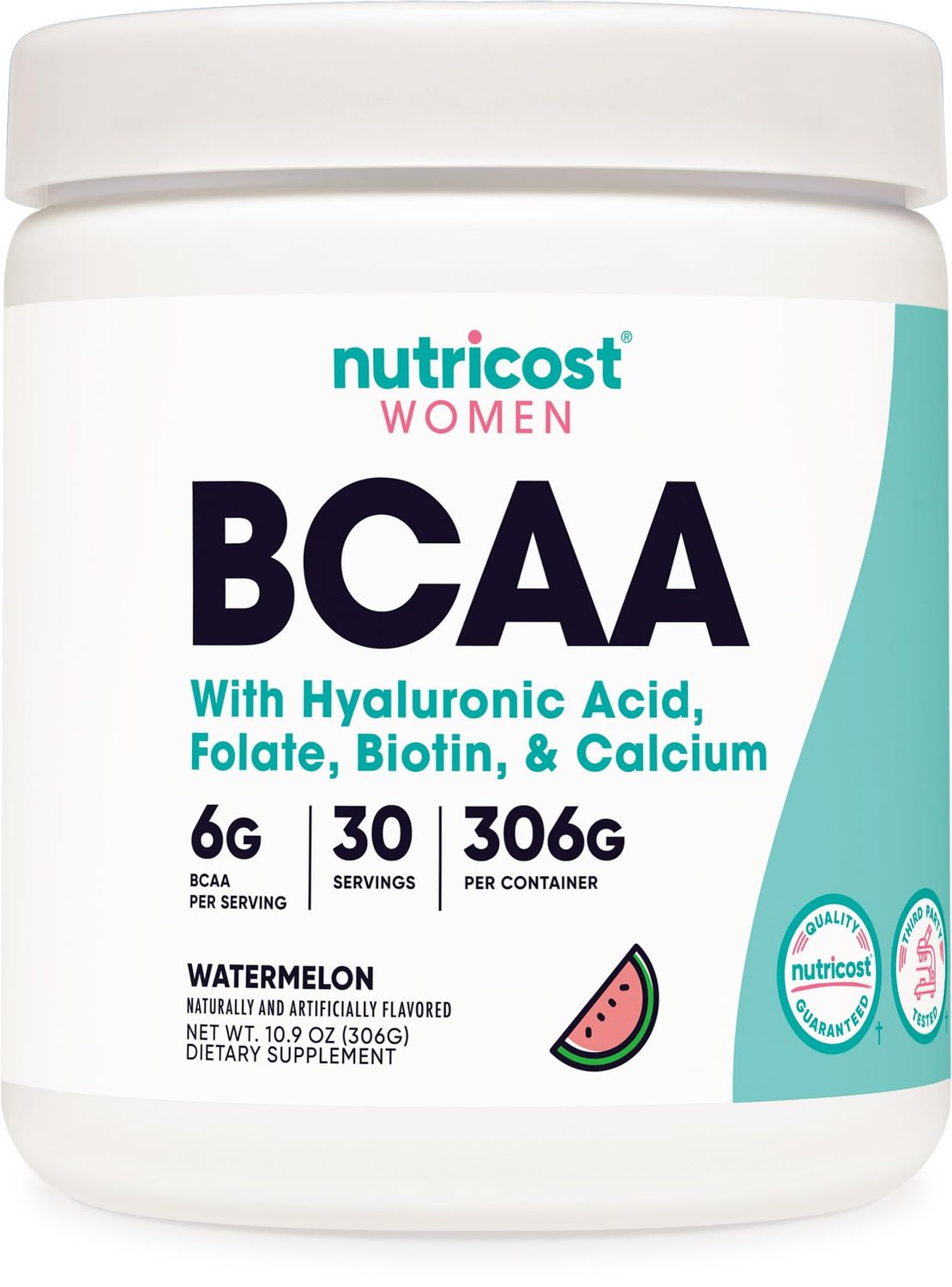 Nutricost BCAA for Women (Watermelon, 30 Servings) - Formulated Specifically for Women - Non-GMO and Gluten-Free