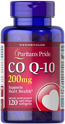 Puritan&#39;s Pride Q-Sorb CoQ10 200mg Supports Heart Health,120 Softgels