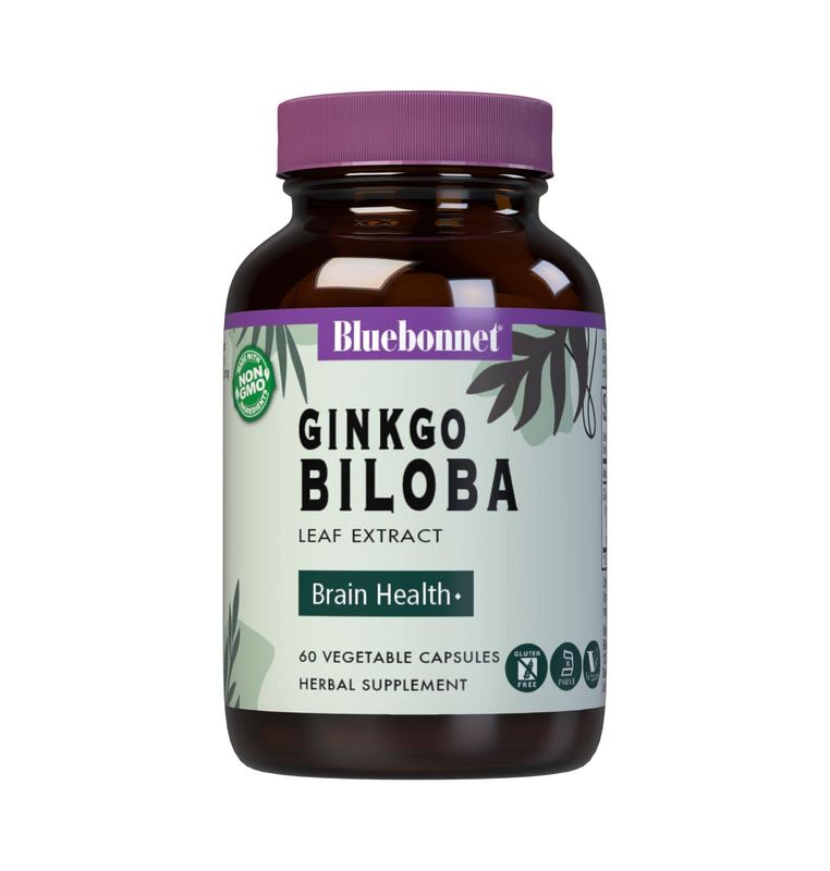 BlueBonnet Ginkgo Biloba Leaf Extract Supplement, 60 Count