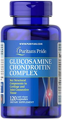 Puritan&#39;s Pride Glucosamine Chondroitin Complex for Women and Men, Dietary Supplement for Joint Health, 120 Rapid Release Capsules