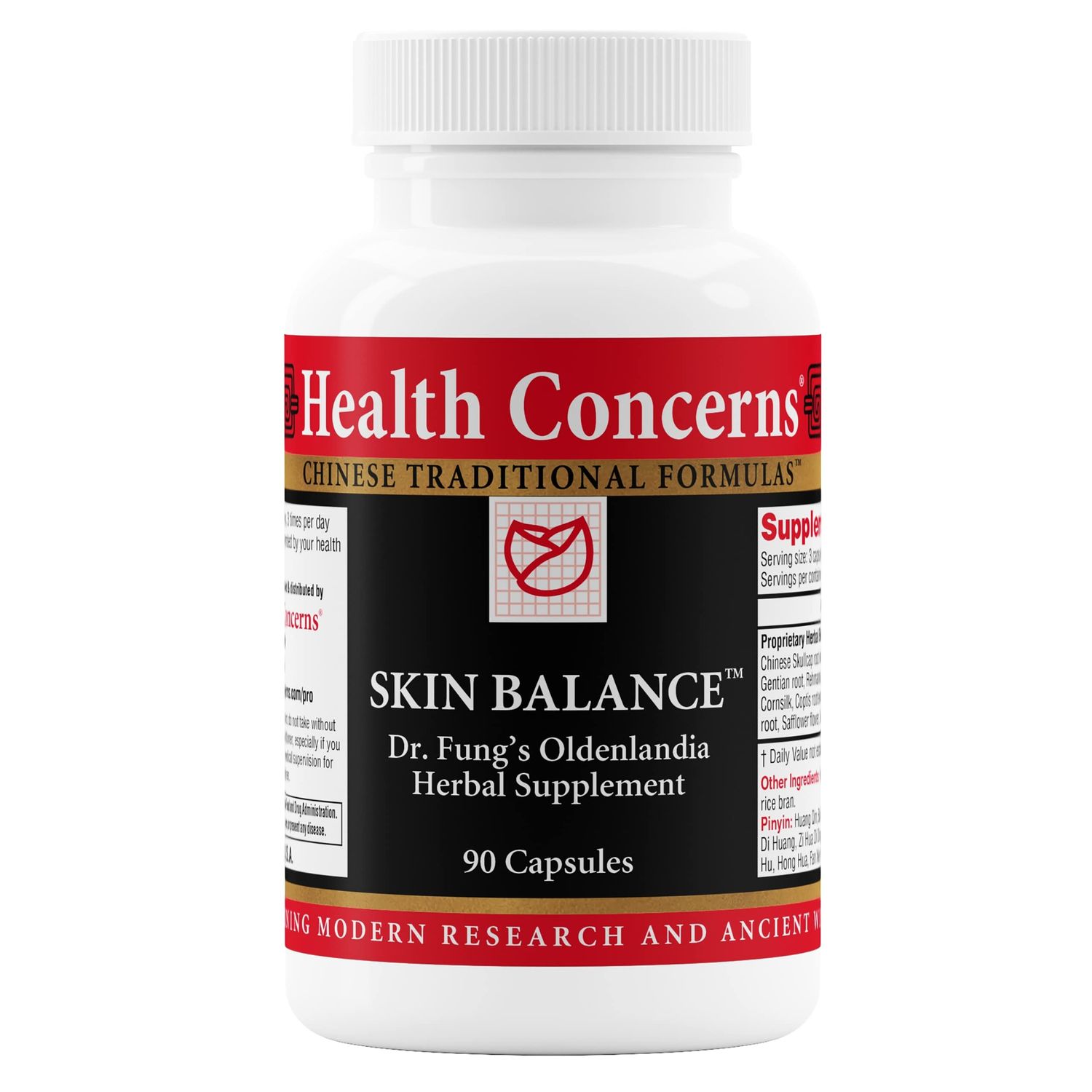 Health Concerns Skin Balance - Circulation Support &amp; Skin Supplement - 90 Capsules