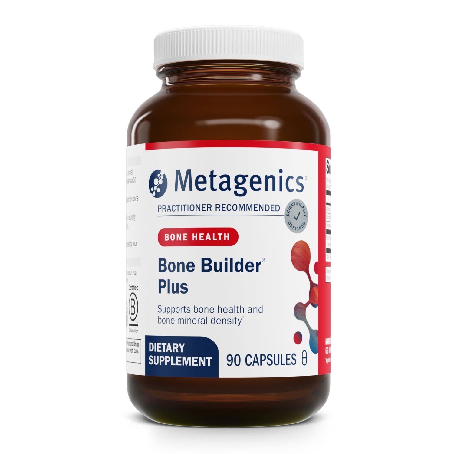 Metagenics Bone Builder Plus - MCHC Supplement - High-Absorption - 2000 IU Vitamin D - with Calcium &amp; Phosphorus - Non-GMO &amp; Gluten-Free - 90 Capsules