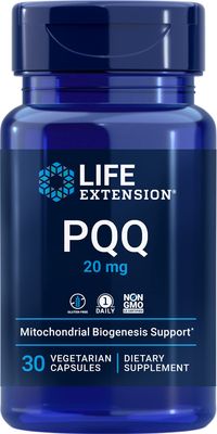 Life Extension PQQ, pyrroloquinoline Quinone, 20 mg, Promotes The Growth of New Mitochondria, Gluten-Free, Non-GMO, Vegetarian, 1 Daily, 30 Capsules