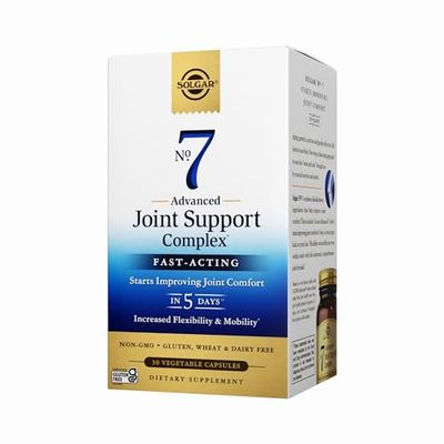 Solgar No. 7 Advanced Joint Support Complex - Increased Flexibility &amp; Mobility - Non-GMO, Gluten, Wheat &amp; Dairy Free - 30 Servings