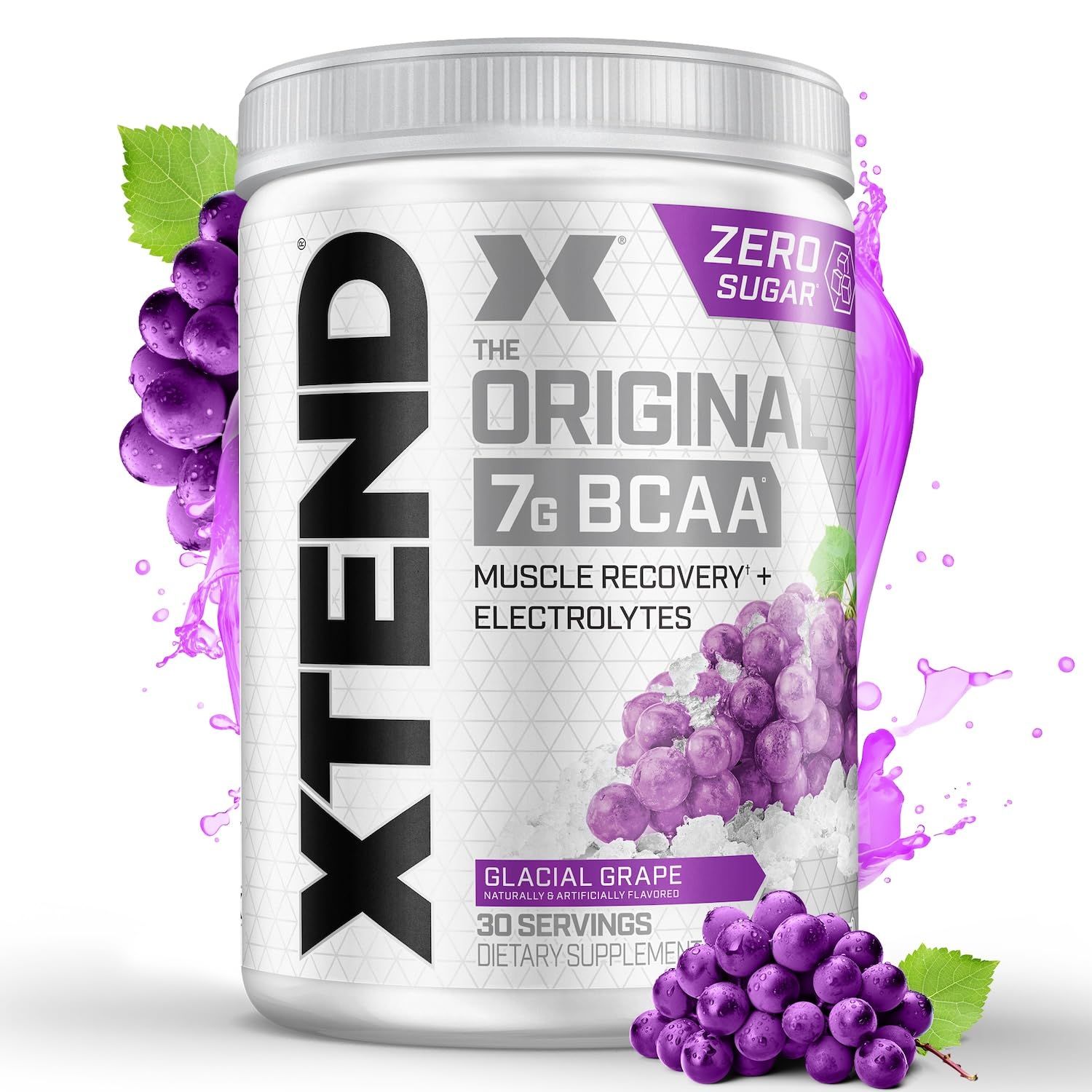Xtend XTEND Original BCAA Powder 7g BCAA and 2.5g L-Glutamine, Sugar Free Post Workout Muscle Recovery Drink with Amino Acids for Men &amp; Women, 30 Servings