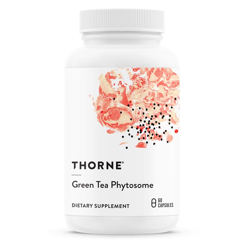 THORNE Green Tea Phytosome - Antioxidant, Liver Protective, and Metabolic Benefits of Green Tea Without The Caffeine - 60 Capsules