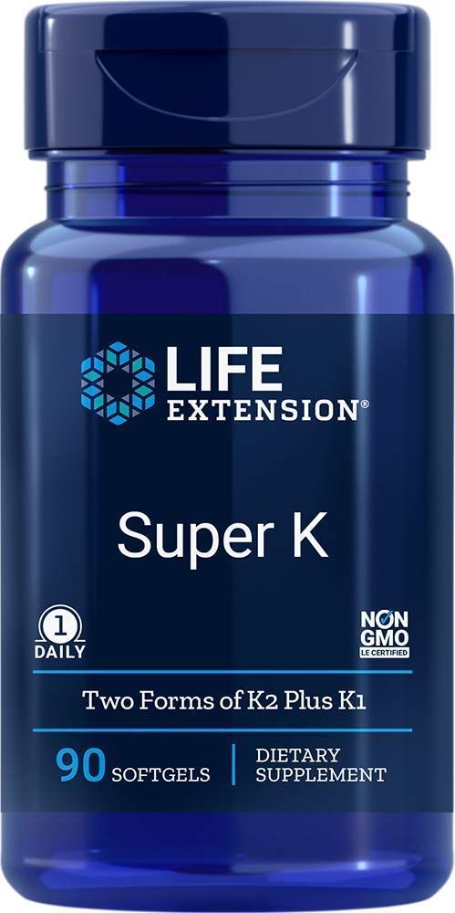 Life Extension Super K with Advanced K2 Complex Softgels, 90 Softgels (3 Pack)